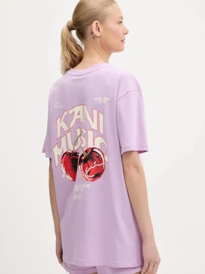 Karl Kani t-shirt damski kolor fioletowy PD00005466