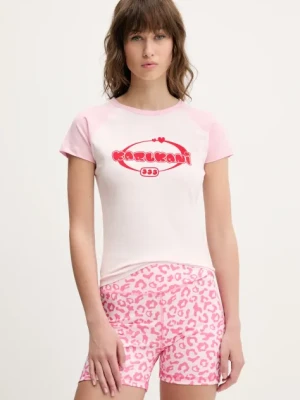Zdjęcie produktu Karl Kani t-shirt damski kolor różowy 61300125