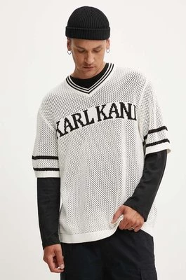 Karl Kani t-shirt męski kolor beżowy z nadrukiem 6060230