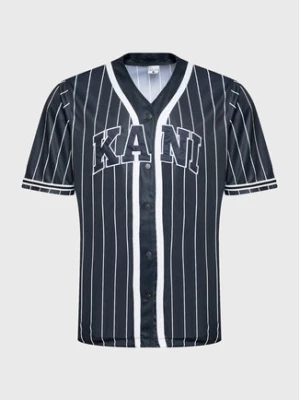 Karl Kani T-Shirt Serif Pinstripe Baseball 6033360 Czarny Relaxed Fit