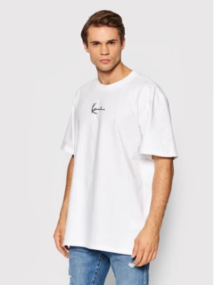 Karl Kani T-Shirt Small Signature 6060585 Biały Regular Fit