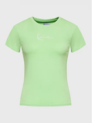 Karl Kani T-Shirt Small Signature 6130616 Zielony Regular Fit