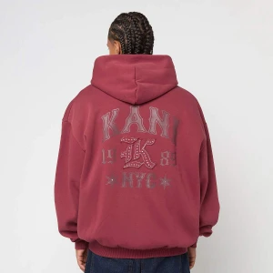 Karl Kani Western Os Zip Hoodie mężczyźni Bluzy czerwony rozmiar Odzież