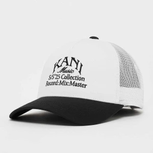 Karl Kani Woven Signature Music Trucker Cap uniseks Czapki biały rozmiar Akcesoria