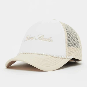 Karl Kani Woven Signature Trucker Cap uniseks Czapki biały rozmiar Akcesoria