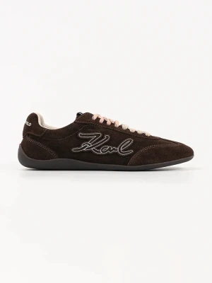 Karl Lagerfeld Altia sneakersy damskie zamszowe brązowy