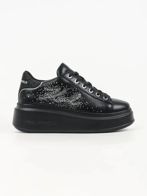 Karl Lagerfeld Anakapri sneakersy damskie skórzane czarny