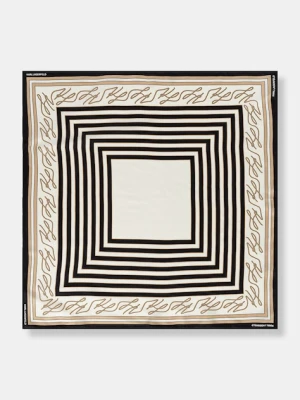 Karl Lagerfeld apaszka damska jedwabna K/AUTOGRAPH