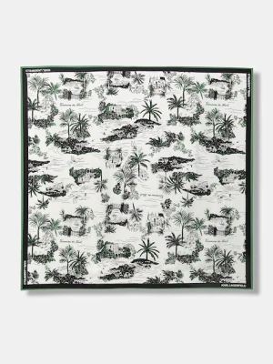 Karl Lagerfeld apaszka damska jedwabna K/SIGNATURE