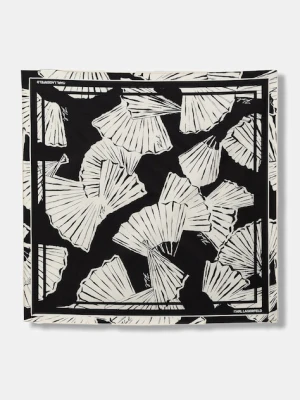 Karl Lagerfeld apaszka jedwabna K/SIGNATURE