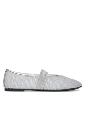 KARL LAGERFELD Baleriny KL40125 Srebrny