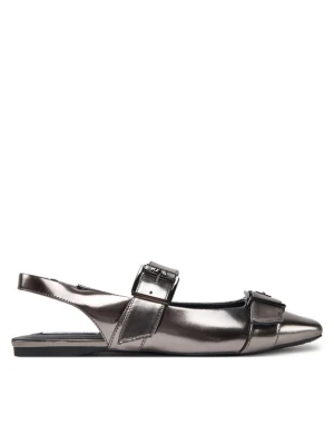 KARL LAGERFELD Baleriny Konnie KL40186A Srebrny