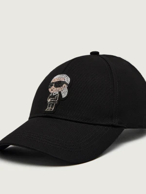 Karl Lagerfeld Bejsbolówka Ikon rhinestones