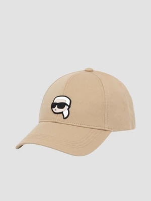 KARL LAGERFELD Beżowa czapka K/ikonik 2.0