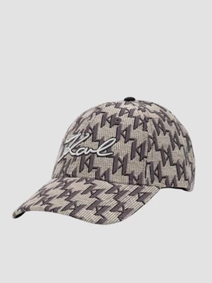 KARL LAGERFELD Beżowa czapka K/signature Mono JKRD