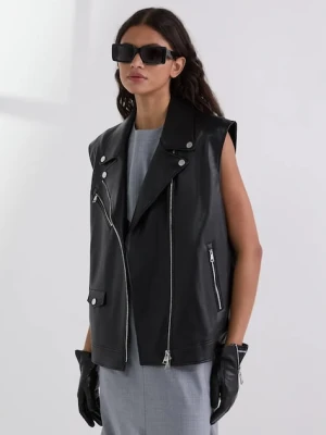 Zdjęcie produktu Karl Lagerfeld bezrękawnik damski kolor czarny przejściowy A3W14061