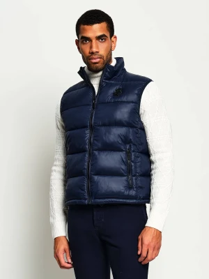 Karl Lagerfeld Bezrękawnik | Slim Fit granatowy