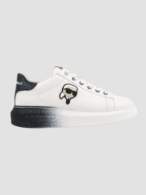 KARL LAGERFELD Białe damskie sneakersy KAPRI Ombre NFT Lo Lace, Rozmiar 41