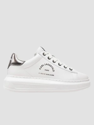 KARL LAGERFELD Białe damskie sneakersy skórzane KAPRI Maison, Rozmiar 41