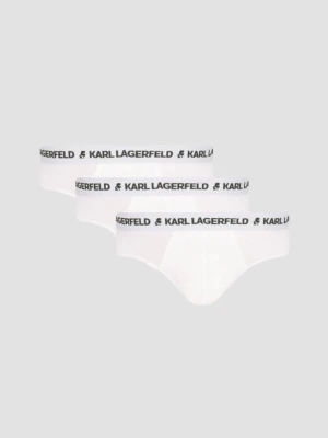 KARL LAGERFELD Białe slipy męskie 3PACK, Rozmiar S