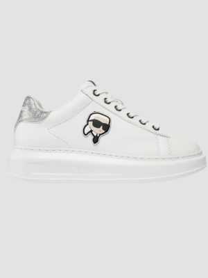 KARL LAGERFELD Białe sneakersy Kapri Nft Lo Lace, Rozmiar 36