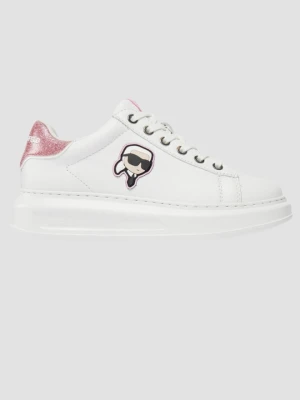 KARL LAGERFELD Białe sneakersy Kapri Nft Lo Lace, Rozmiar 40