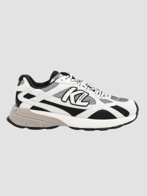 KARL LAGERFELD Białe sneakersy męskie ORION Sidetrim Mix Lo, Rozmiar 45