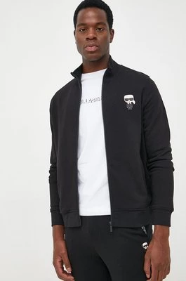 Karl Lagerfeld bluza 500900.705895 męska kolor czarny z aplikacją