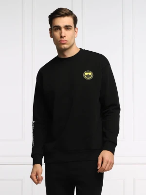 Karl Lagerfeld Bluza KARL LAGERFELD X SMILEY | Regular Fit czarny