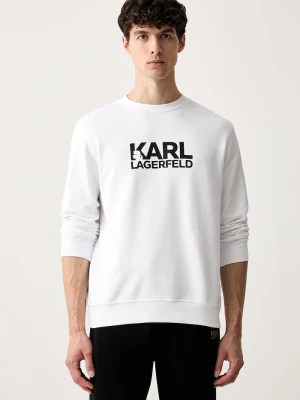 Karl Lagerfeld bluza męska bawełniana biały