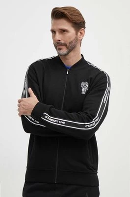 Karl Lagerfeld bluza męska kolor czarny z aplikacją 542900.705038