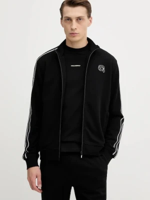 Karl Lagerfeld bluza męska kolor czarny z aplikacją 554910.705043