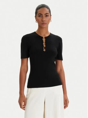 KARL LAGERFELD Bluzka B1W18014 Czarny Slim Fit