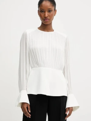 Karl Lagerfeld bluzka damska kolor biały gładka A3W11025