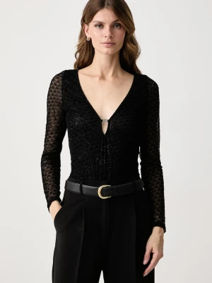 Karl Lagerfeld body damskie czarny