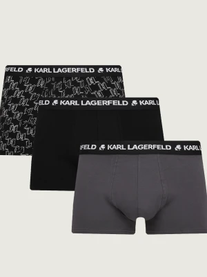 Karl Lagerfeld Bokserki 3-pack grafitowy