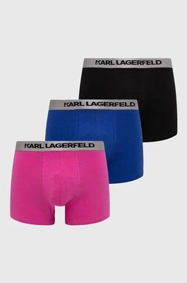 Karl Lagerfeld bokserki 3-pack męskie kolor granatowy