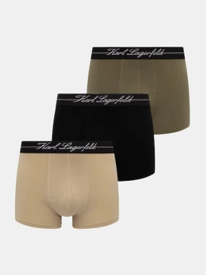 Karl Lagerfeld bokserki 3-pack męskie kolor zielony A1M47089