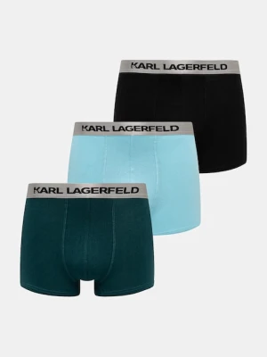 Karl Lagerfeld bokserki dopasowane męskie bawełniane z elastanem 3-pack czarny