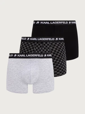 Karl Lagerfeld bokserki dopasowane męskie bawełniane z elastanem 3-pack czarny