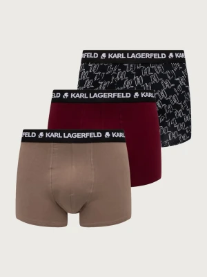 Karl Lagerfeld bokserki męskie bawełniane 2-pack bordowy