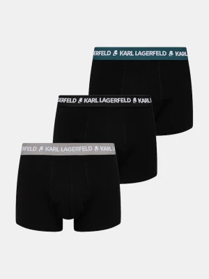 Karl Lagerfeld bokserki męskie bawełniane z elastanem 3-pack czarny