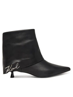 KARL LAGERFELD Botki KL30141 Czarny