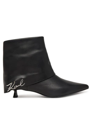 KARL LAGERFELD Botki KL30141 Czarny