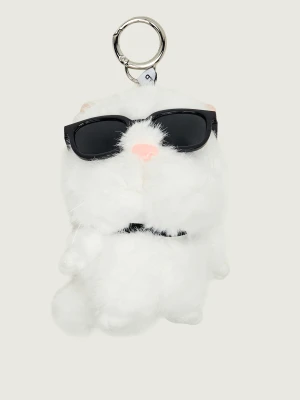 Karl Lagerfeld Brelok Ikon Choupette Furry biały