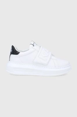 Karl Lagerfeld buty skórzane KAPRI KL62537.011 kolor biały