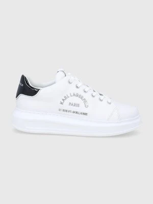 Karl Lagerfeld Buty skórzane KAPRI MENS kolor biały KL52539