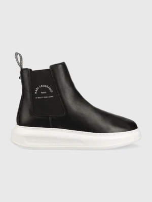 Karl Lagerfeld buty wysokie KAPRI MENS męskie kolor czarny KL52541