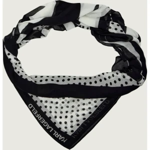 Karl Lagerfeld Chusta k/circle | z dodatkiem jedwabiu