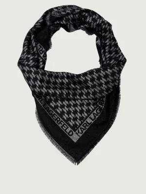 Karl Lagerfeld Chusta k/monogram | z dodatkiem jedwabiu